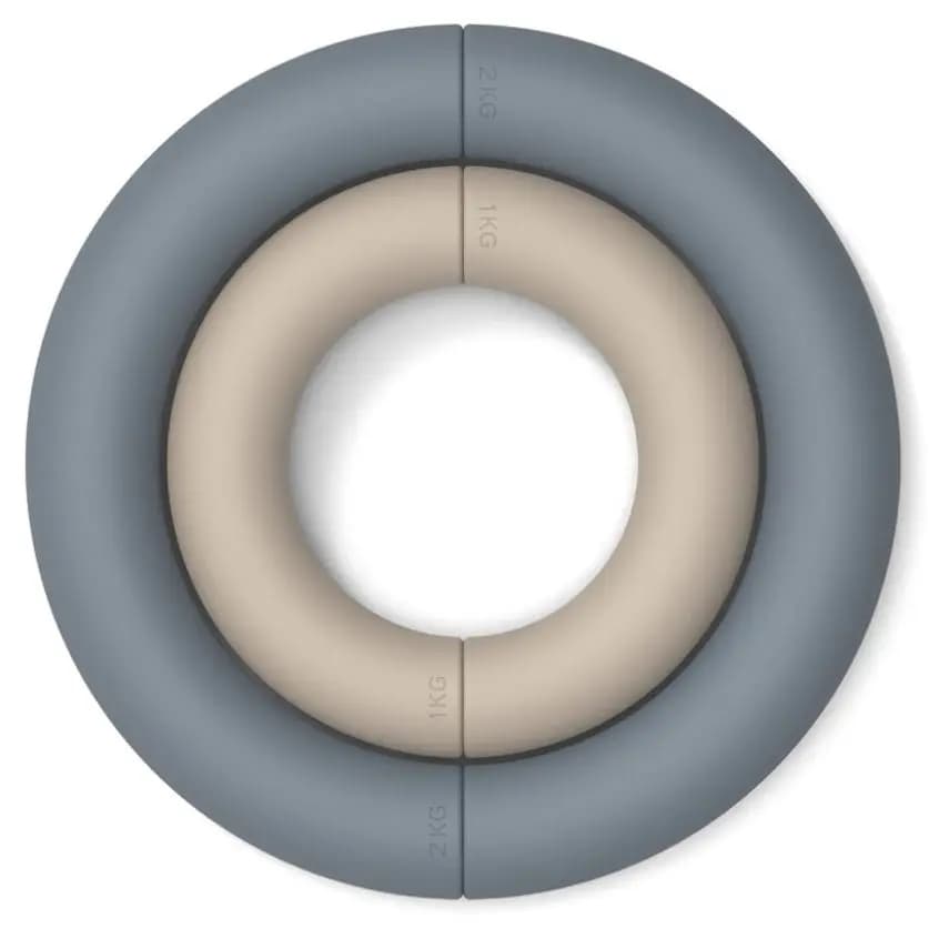 Pesi libere per palestra domestica Peso di potenza in silicone Anello circolare da 2 kg per yoga Pilates Fitness Manubri Anello di alimentazione a semicerchio 1