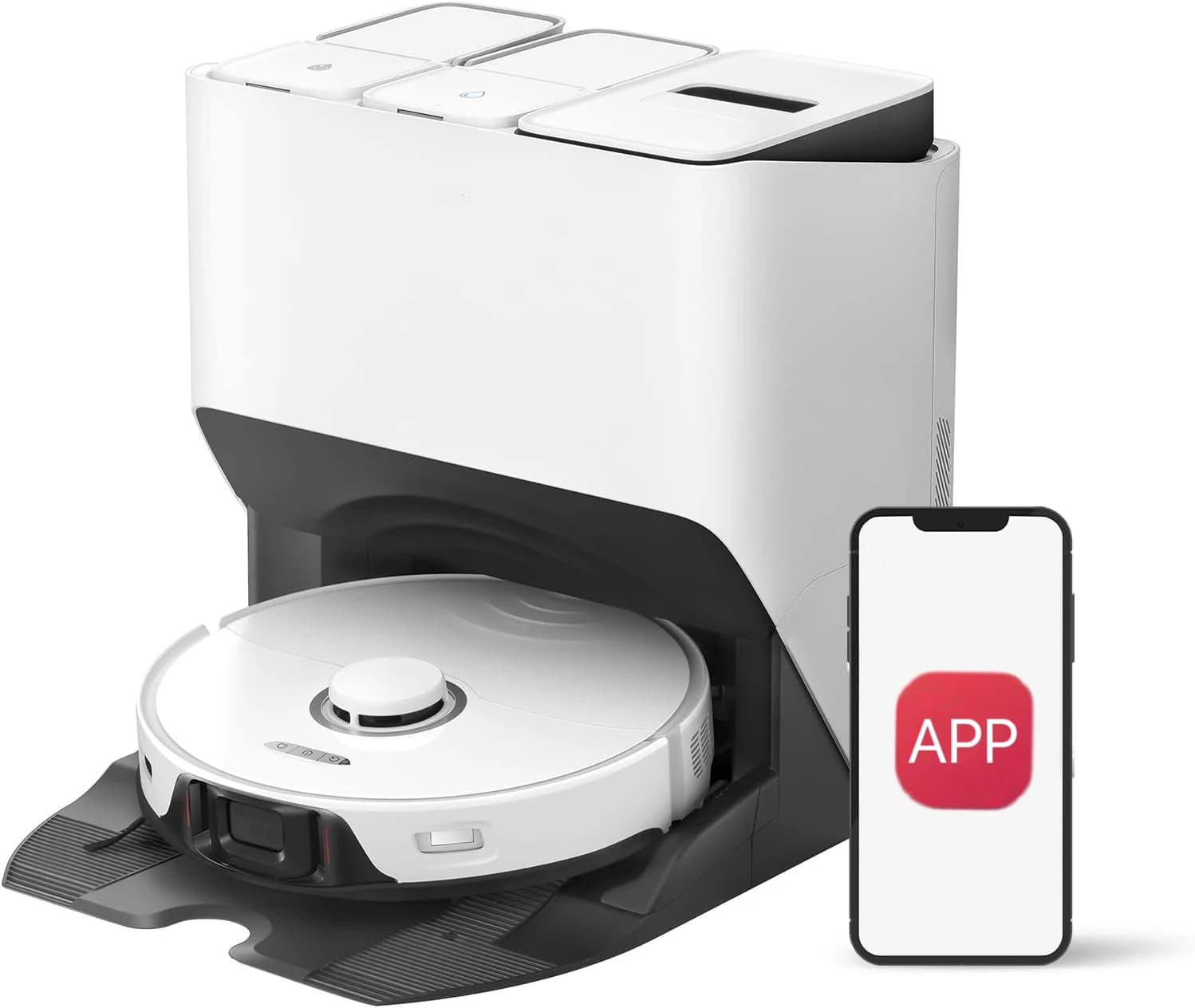 Robot Aspirapolvere Roborock S8 Max Ultra, 6000Pa Alta Potenza di Aspirazione, Doppie Spazzole, Evitamento Ostacoli 3D, Pulizia Domestica a Secco e Umido, Filtro HEPA