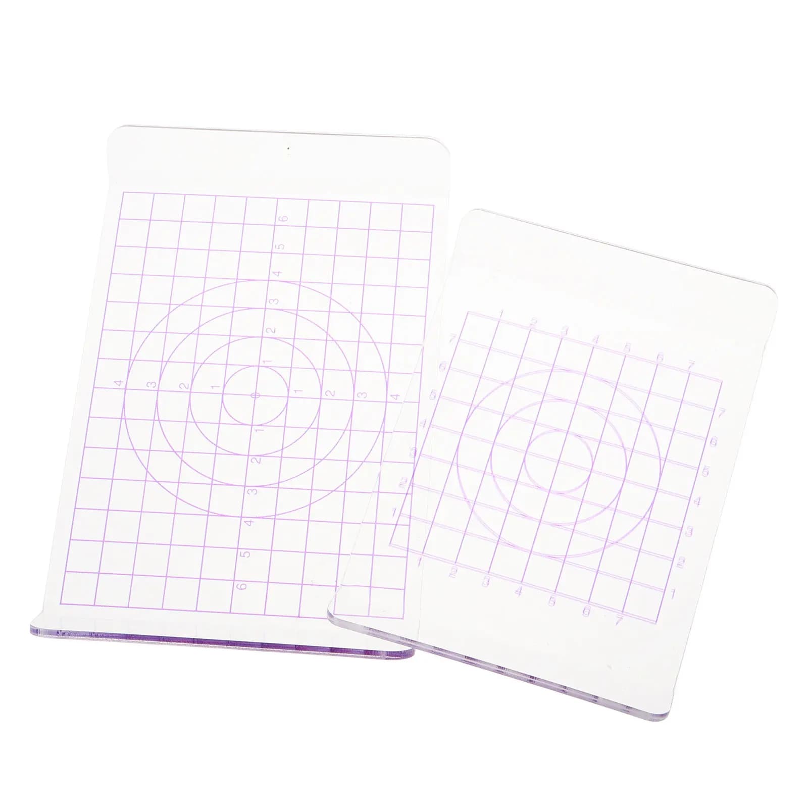 2Pcs Acrylic Clay Working Board Transparent Square Pressing Plate Even Rolling Surface Rounded Safety Corners for Polymer Clay