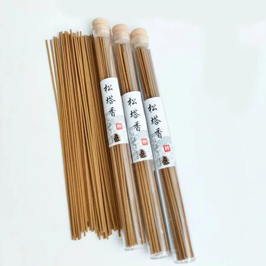 Bastoncino di incenso naturale con pigna, aromaterapia di pigna per uso domestico per interni, fragranza antica fatta a mano, tappo profumato di zucca gratuito