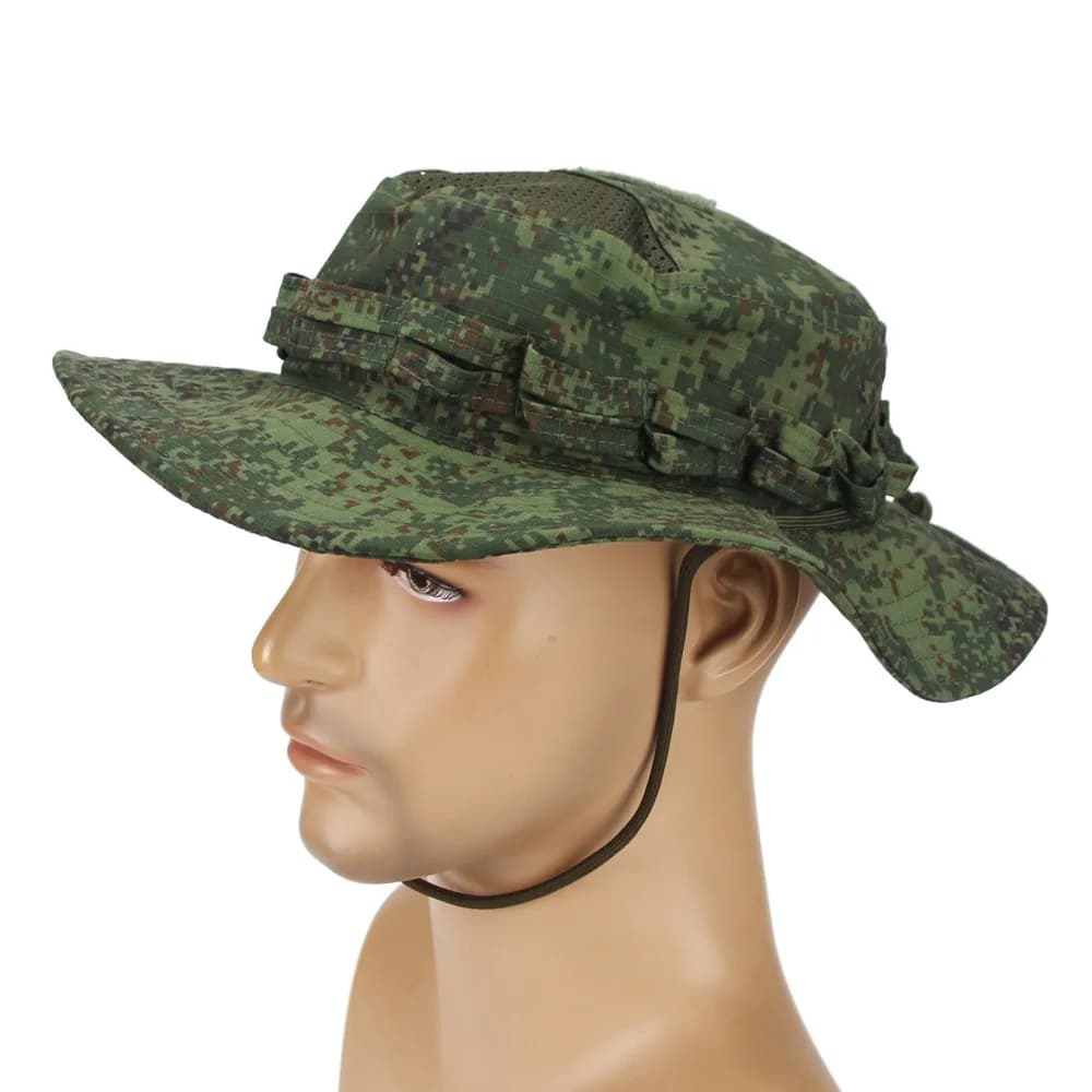 Tactical 2.0 Boonie Hat Mesh Camouflage Combat Cap Summer Multicam Outdoor Sports Training Fishing Hiking Camping Hunting Hats