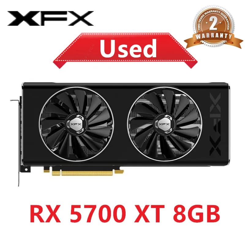 XFX RX 5700XT RX5700 XT 8GB scheda grafica per ufficio GPU AMD RadeonRX 5700XT schede Video Desktop PC Screen Card Computer Game Map DP