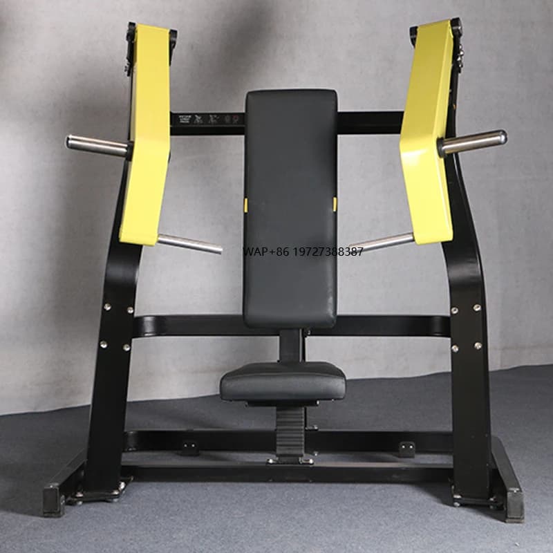 Charged chest press machine with plate Commercial Sports Fitness gym equipment Inclined bench press for weights