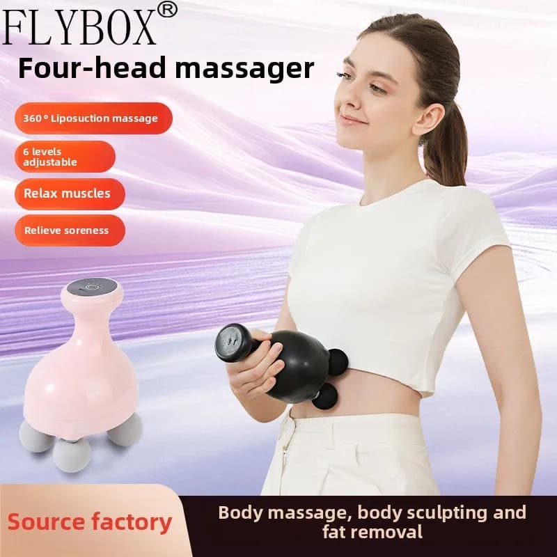 Cross-border Hot Sale Mini Portable Fascia Gun Multi-speed Variable Frequency Shoulder and Neck Massager Gym Electric Vibration