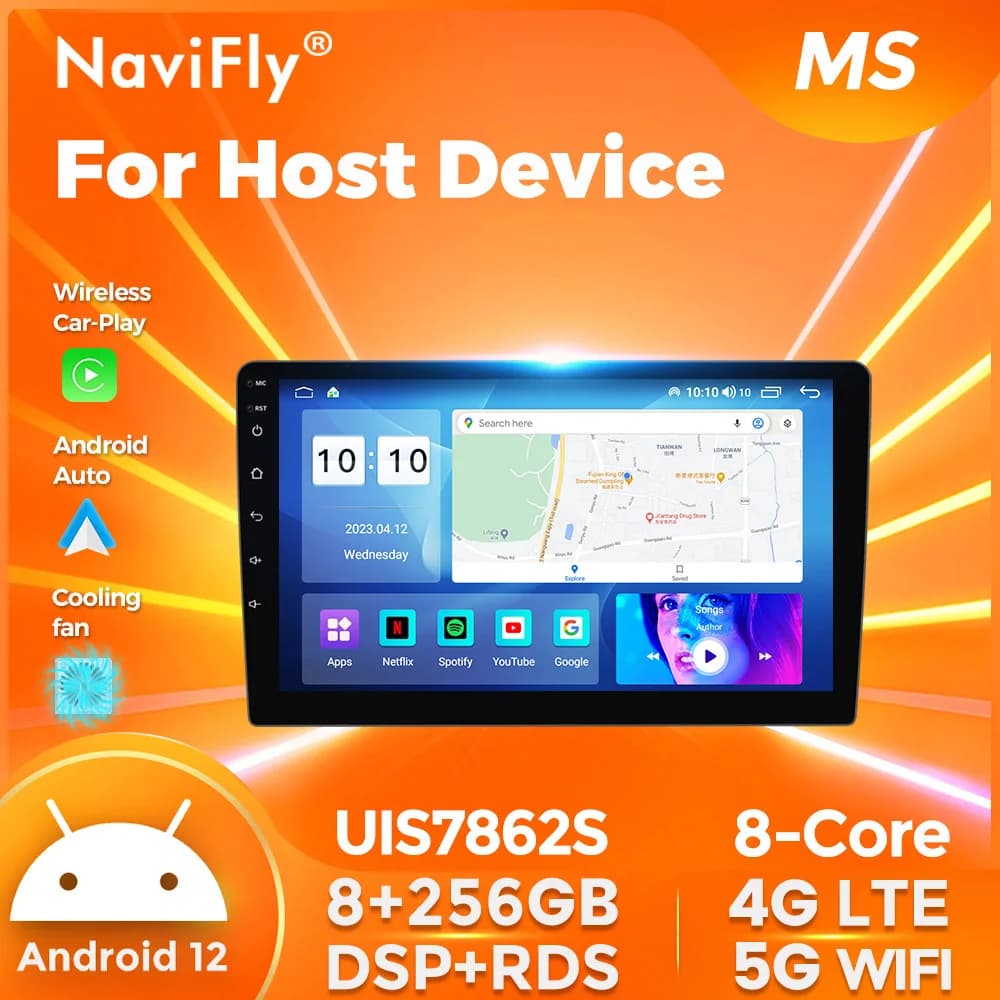 NaviFly 9 10 inch 1280*720 Multimedia video player for auto Radio stereo universal GPS for Volkswagen Nissan Hyundai Kia Toyota