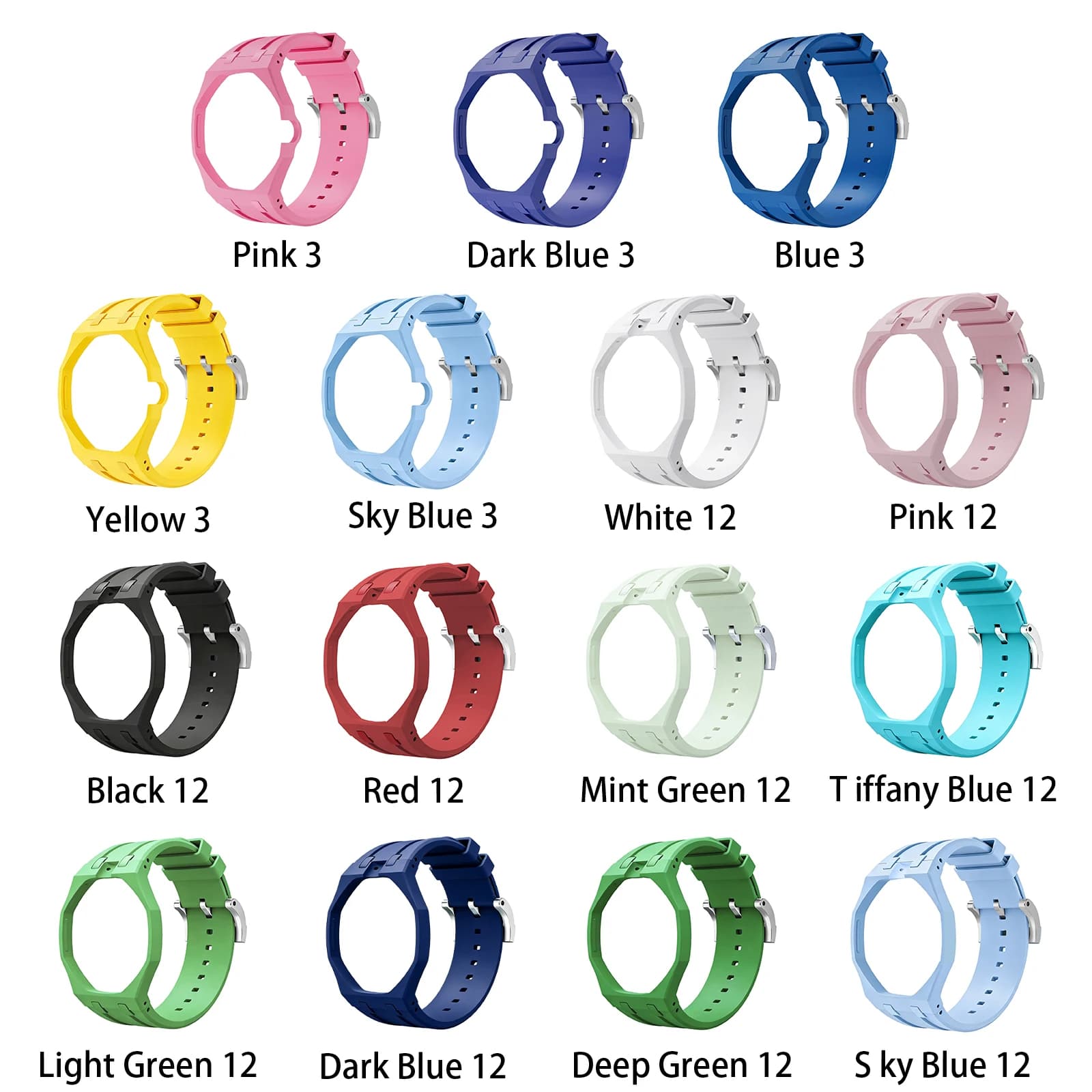Soft Watch Bands for Swatch X APRoyal Pop Bio‑Ceramic Silicone Integrated Watch Case Strap for Women Men