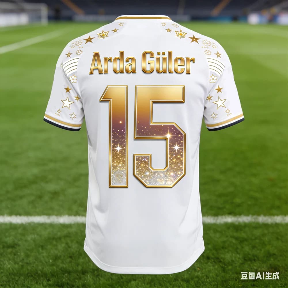 Arda Güler # Football jersey Special Edition Generated from the IIA 2026 by Man, to Maniche Corte, Breathable and to Dry Fast, for Tifosi