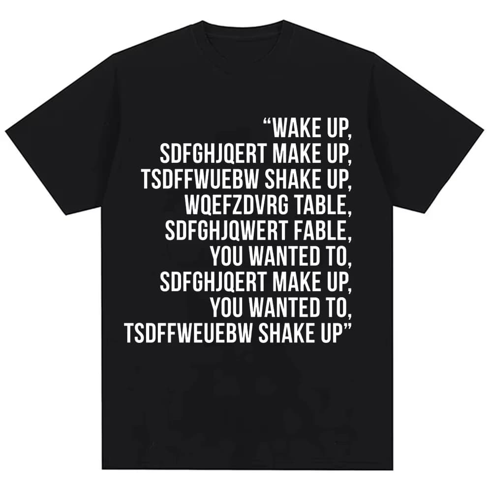 Wake Up System of A Down Chop Suey T-shirt Uomo Donna Moda Rock Band Hip Hop Vintage T-shirt Casual in Cotone Hip Hop