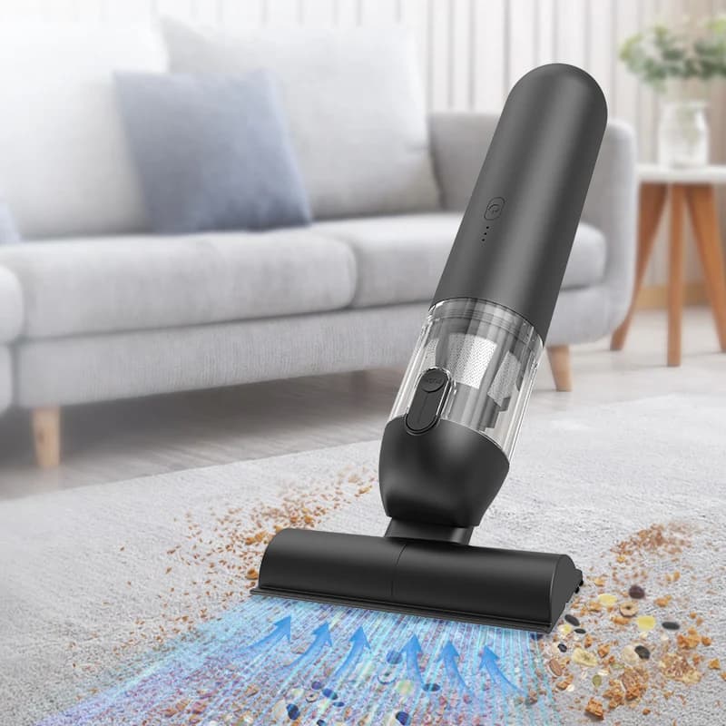 Aspirapolvere Portatile 4-in-1 Senza Fili per Casa e Auto con Funzione Soffiatore e Base di Ricarica Wireless