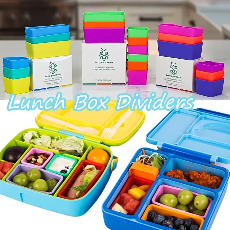 Divisori per Lunch Box in Silicone contenitore per alimenti riutilizzabile accessori per Bento Box Cupcake Baking Soup Cups accessori per bambini Lunch