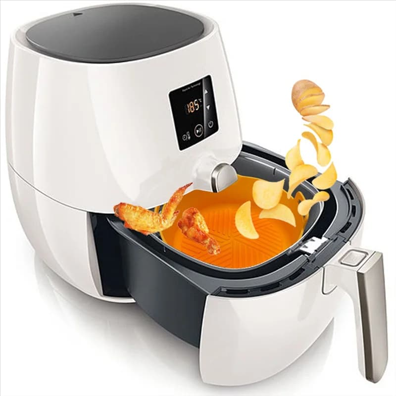 ABLN-1 PCS Reusable Silicone Air Fryer Liner Cestello Quadrato Air Fryer Pot for Airfryer Accessories A