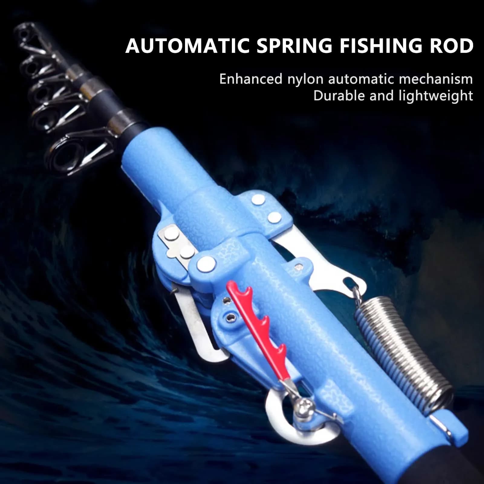Automatic Fishing Cane Spring Sea Cane Hard Glass Fiber Practice Self-levelling Fishing Rod For Outdoor Spire Tilapia Bighead