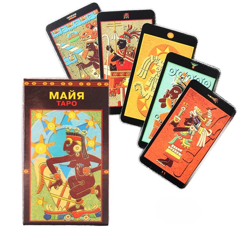 Carte da gioco Oracle in versione russa Tarot di Lenormand Maya Divination Fate Tapo Gioco da tavolo interattivo per famiglie principianti