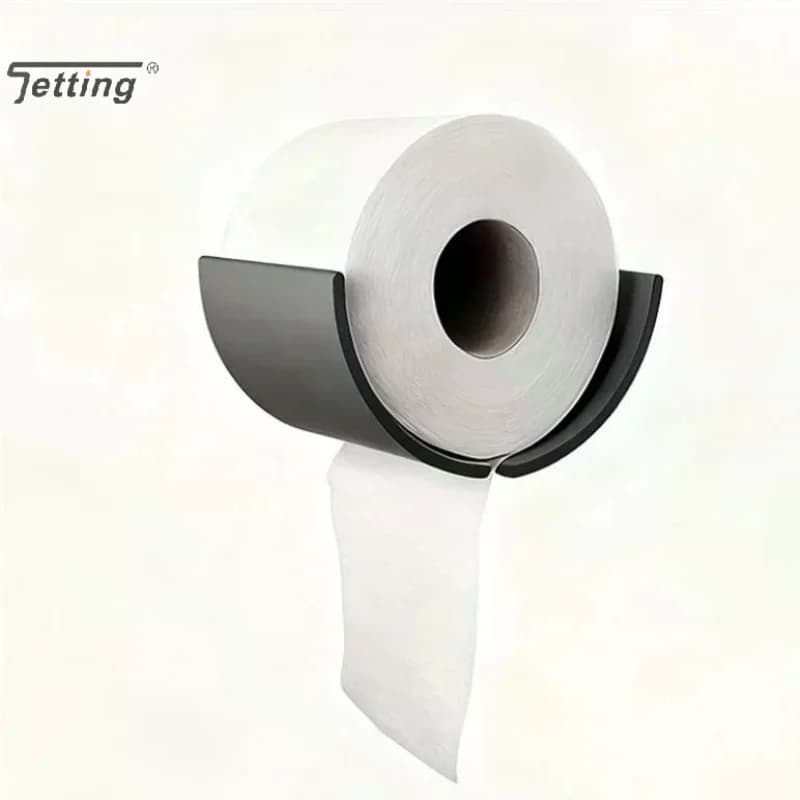 3D Printed No Drilling Wall Mount Paper Holder Multifunctional Bathroom Toilet Roll & Kitchen Paper Towel Storage Organizer