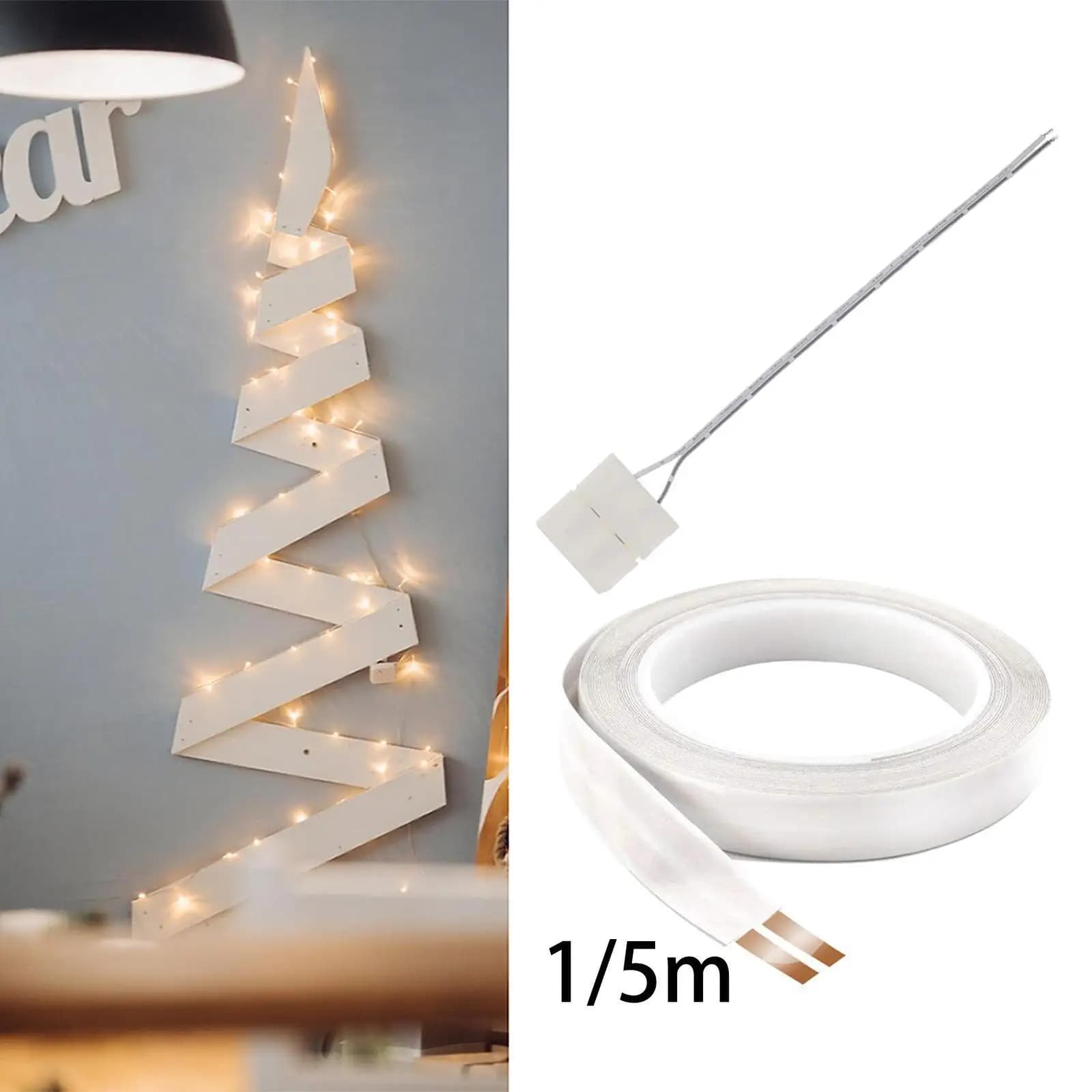 Cavo elettrico 22AWG 2 conduttori in rame Cavo LED di prolunga bianco facile da usare per strisce - Connettore fkb25 Lampada per luci interne
