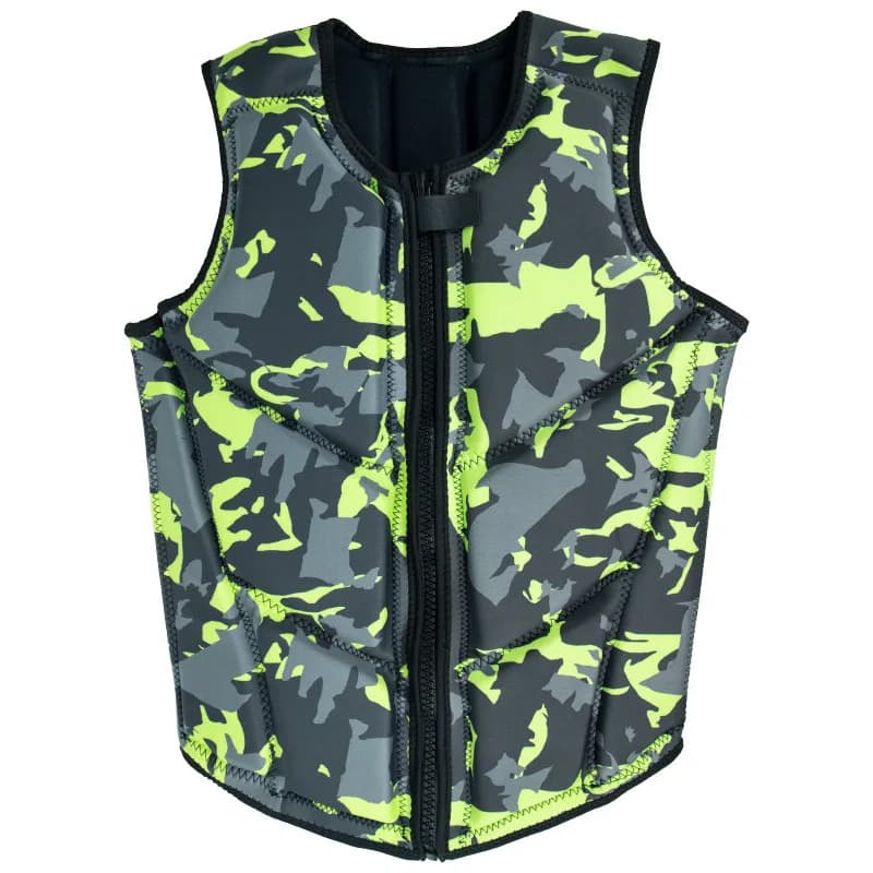 Gilet da impatto Giubbotto di salvataggio per jet ski approvato CE Giubbotto di salvataggio in neoprene per gilet da impatto comp di qualità premium