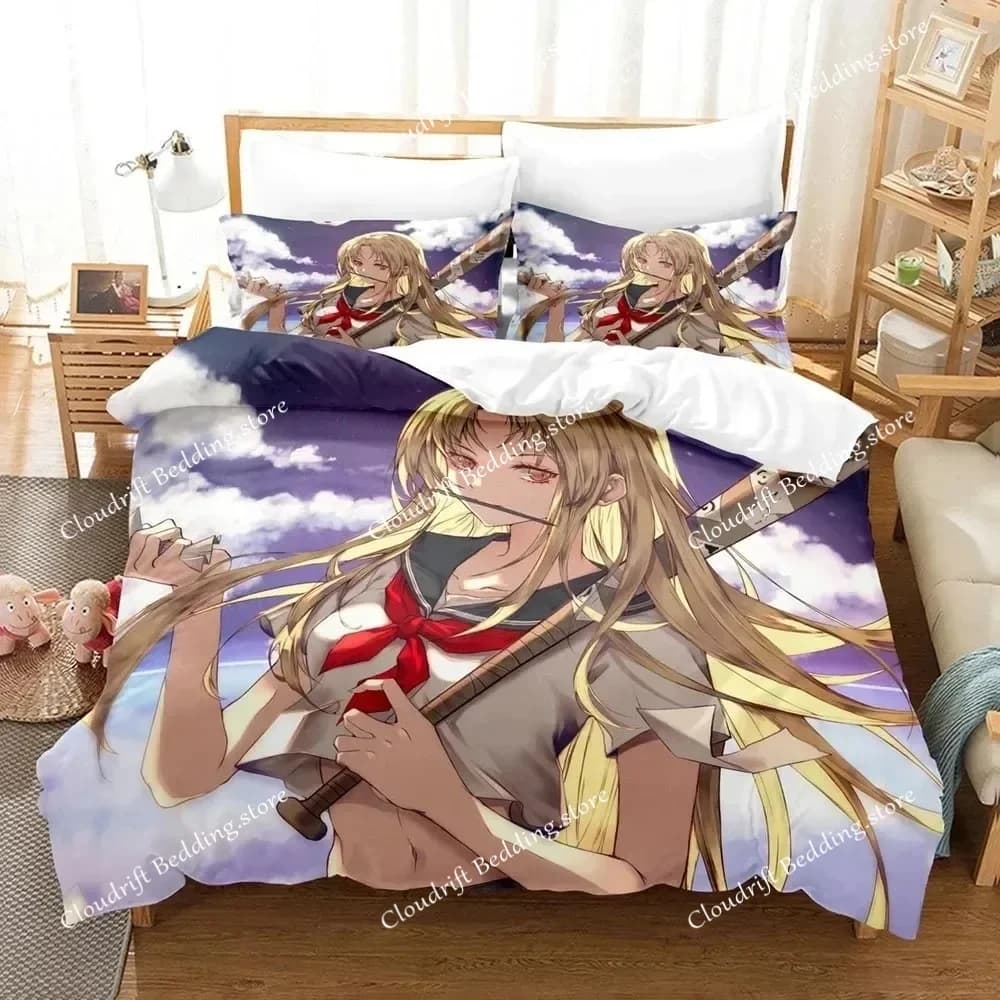 Natsume's Book of Friends Anime 3D Duvet Cover Bedding Set Polyester Pillowcases Quilt Cover Home Decor Gift Twin King Queen