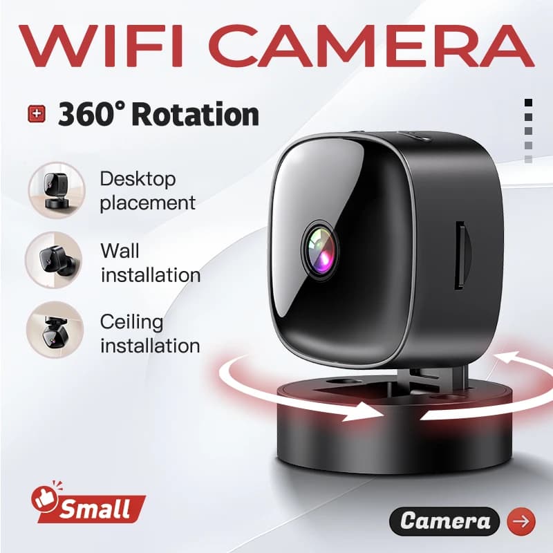 S1 WiFi Pet Baby Monitor Camera 1080P HD Mini Built-in Battery Night Vision Motion Detection Indoor Security Surveillance Cam