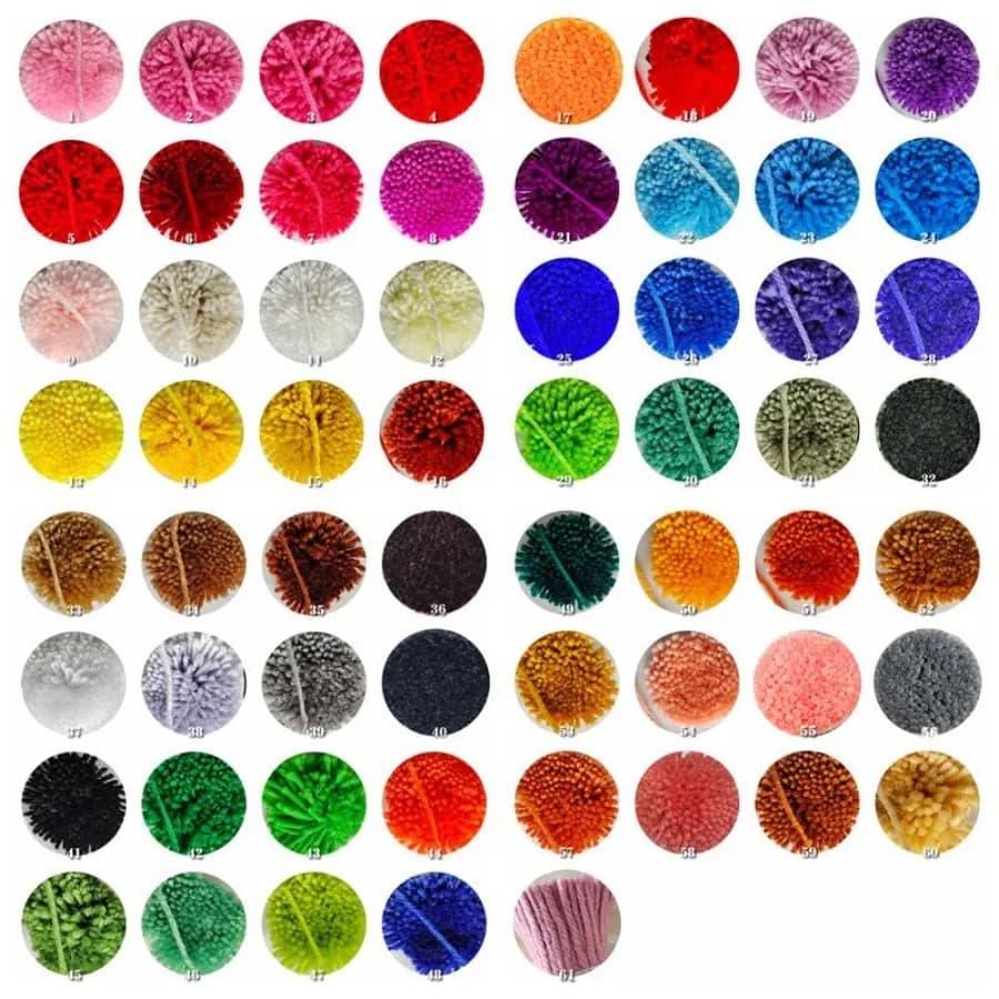 Kit Uncinetto con Gancio, Pacchetti di Filati Colorati, Filato per Tappeti, Uncinetto Fai da Te per Artigianato, Cucito e Lavoro a Maglia per Adulti, 61 Pezzi