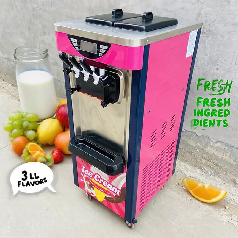Coffee Shop Ice Cream Machine Commercial Soft Serve Ice Cream Making Machine Soft Home Ice Cream Maker