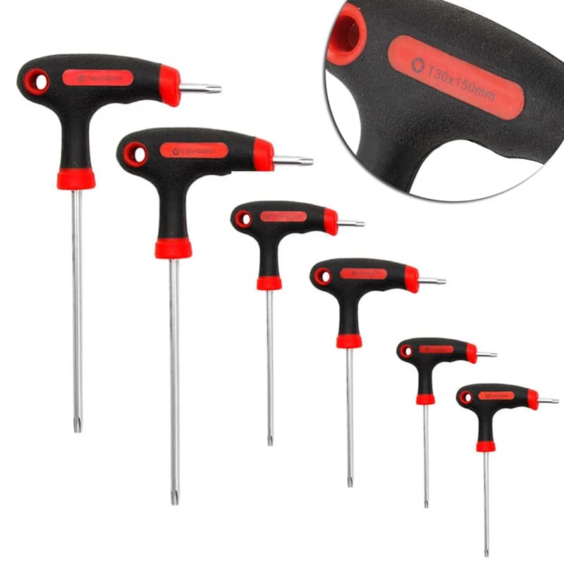 Impugnatura a T Torx e chiave esagonale cacciavite cacciavite T10/15/20/25/30/40 M4YD