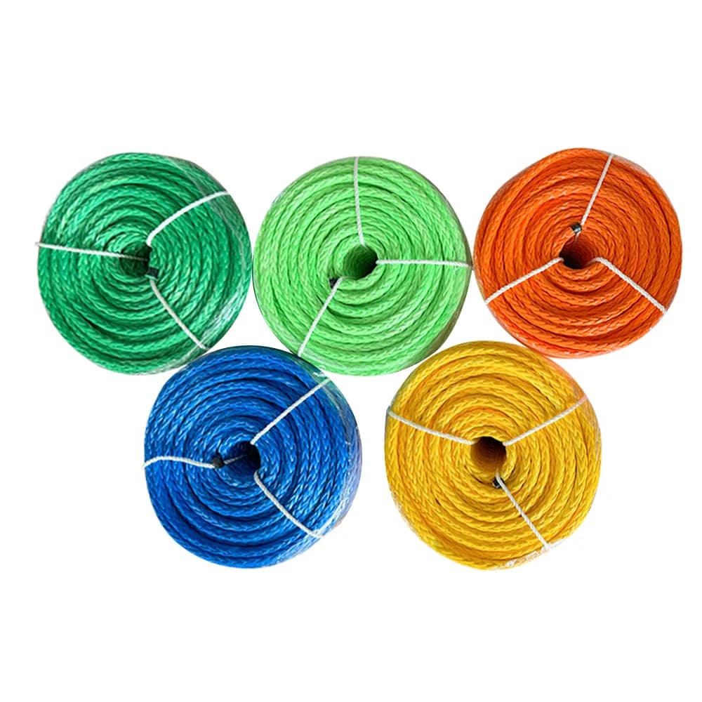 Corda Intrecciata UHMWPE a 12 Fili per Impieghi Gravosi, Corda da Imballaggio per Barche a Vela 10-16mm, Alta Resistenza per Sollevamento, Arrampicata e Uso Marino