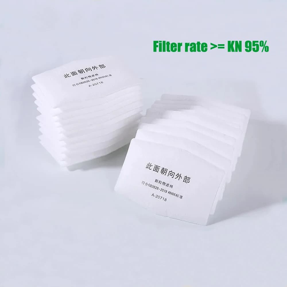1020 Filtro antipolvere in cotone PM2.5 Filtro in cotone antiparticolato per 1201 Maschera antigas antipolvere Respiratore chimico Vernice spray Saldatura miniera