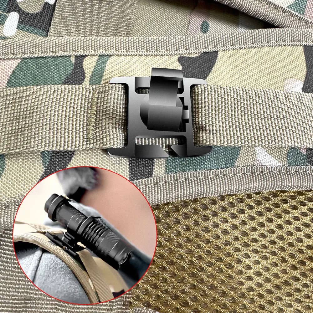 1/2/4PCS U Ring Electric Flashlight Clip Work Outdoor Hiking Mountaineering Backpack Light Support Water Tube Trekking Pole Tool Clamp