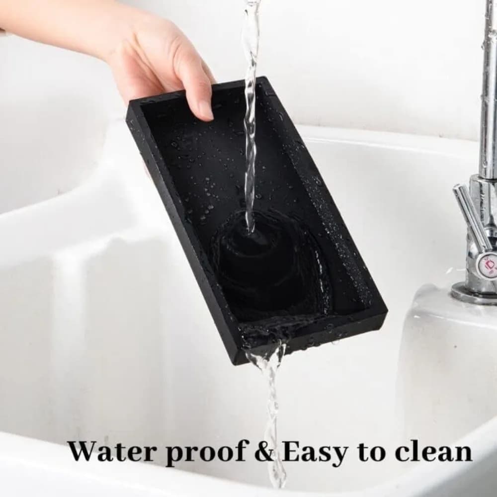 Vassoio Rettangolare Ispessito per Bagno, Infrangibile, per Dispenser Sapone, Leggero, Organizer per Mobile Bagno e Vasca
