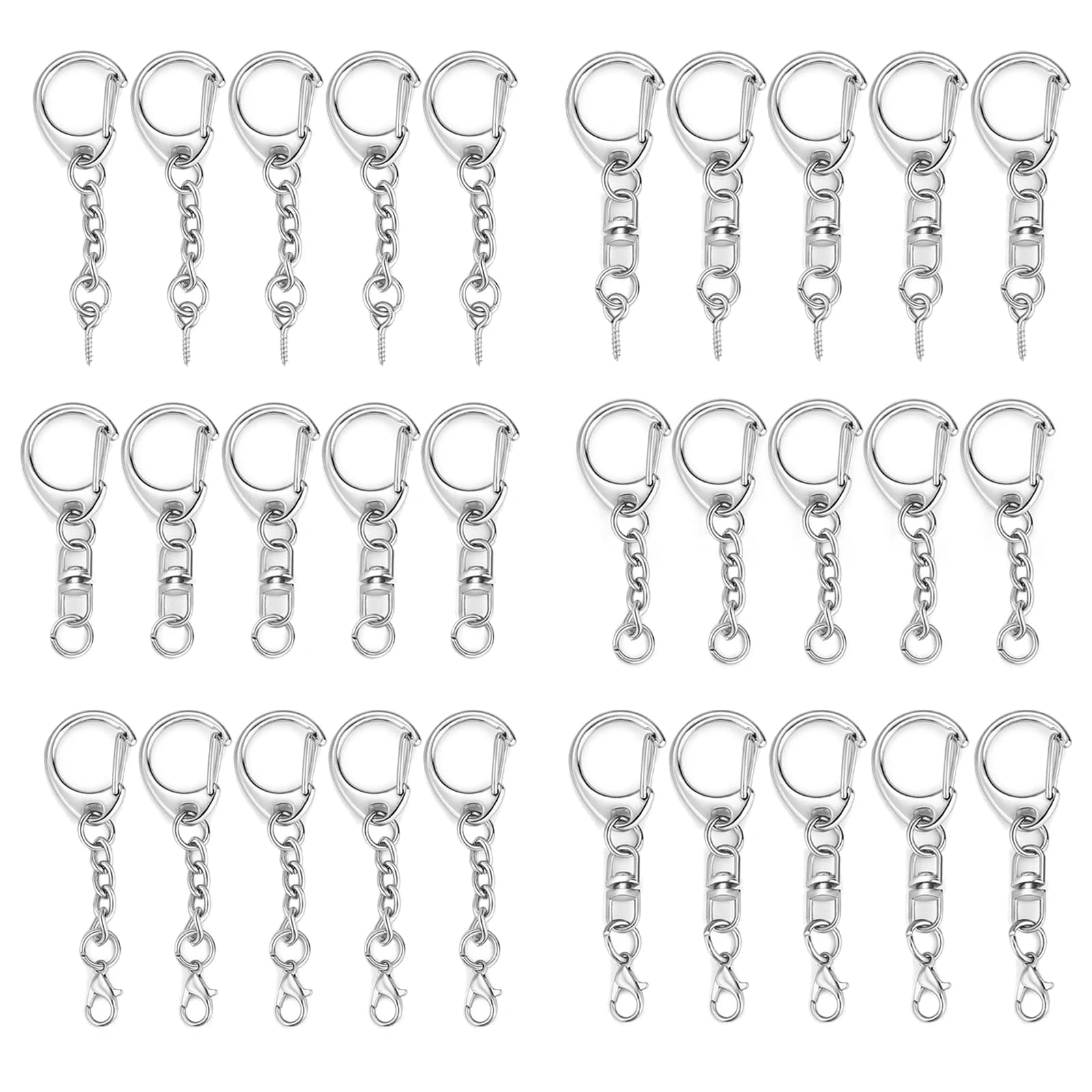 5/10 pz Aragosta Chiusura Portachiavi Portachiavi a Forma di C Catenacci Connettore Gancio Per Gioielli FAI DA TE Che Fanno Trovare Portachiavi Accessori