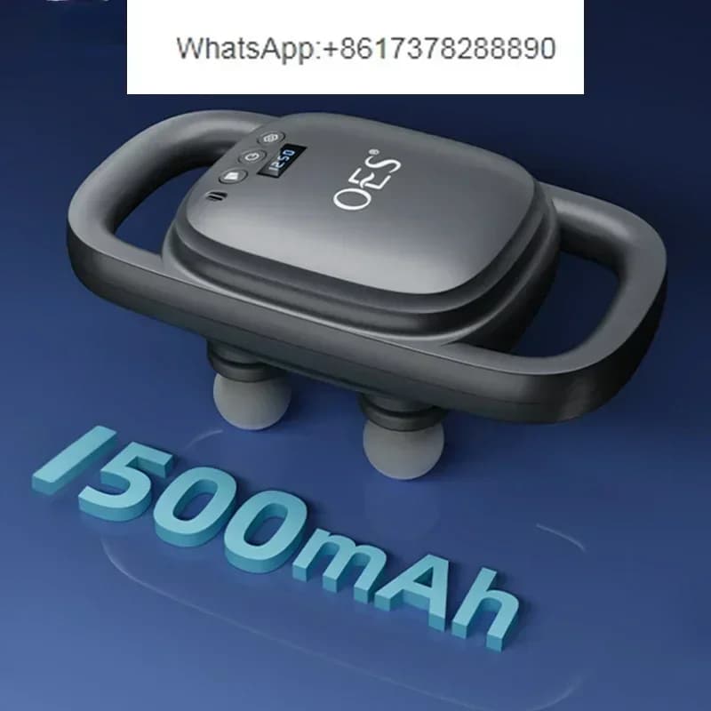 Personal Massage Wireless High Frequency Vibration Band Guns Professional Four Heads Auto Muscle Relaxation Gun