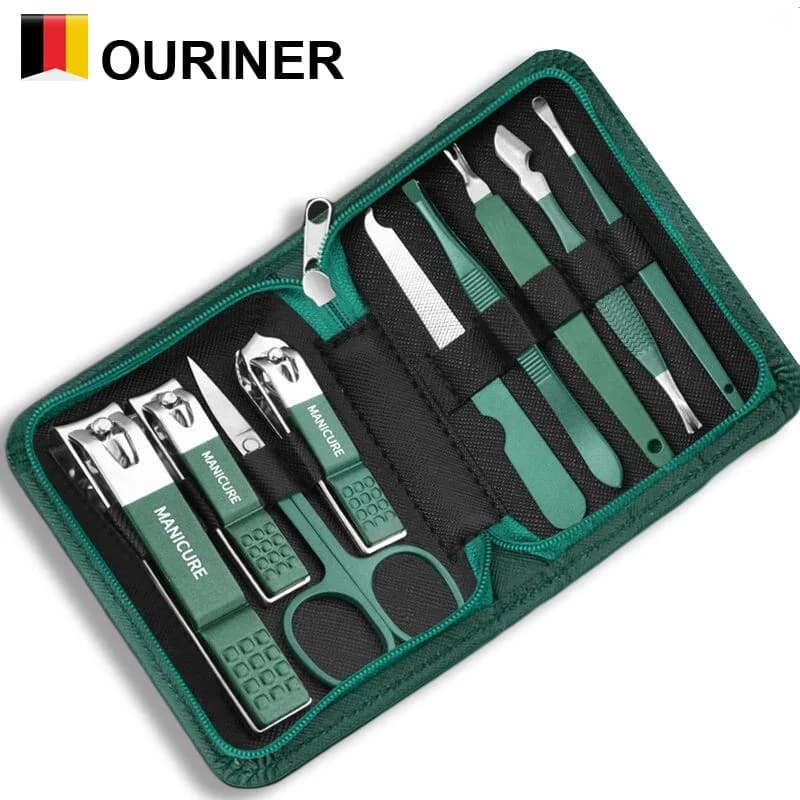Set of 6/9 pieces Professional nail care kit Set manicure and pedicure stainless steel Set nail cutter with travel case