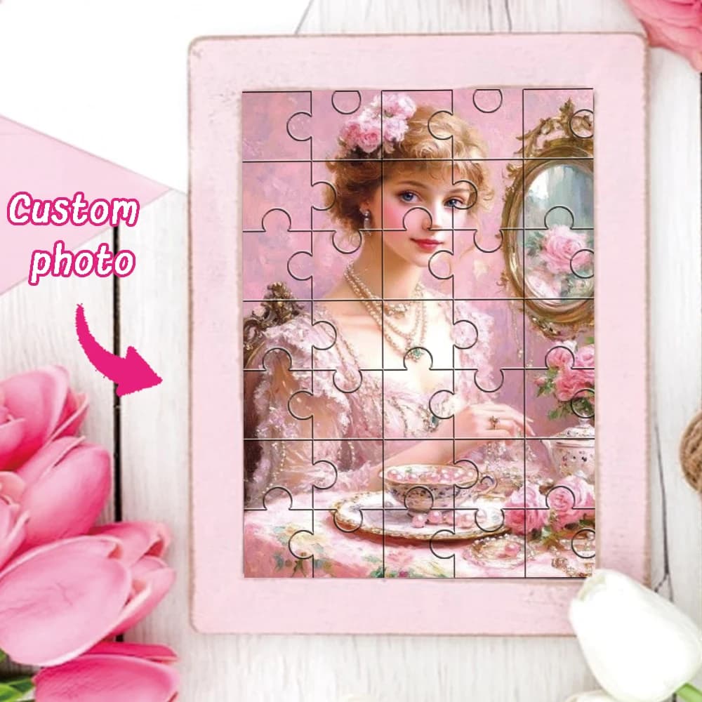 DIY custom photo puzzle, Wooden customized photo puzzle, Perfect holiday gift, wooden souvenir