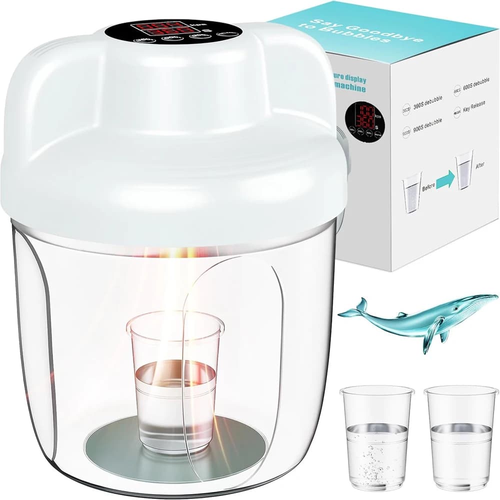 -97kPa Resin Bubble Remover Vacuum Chamber with Digital Touch Control for Epoxy Resin AB Glue UV Resin Silicone Mold DIY Jewelry