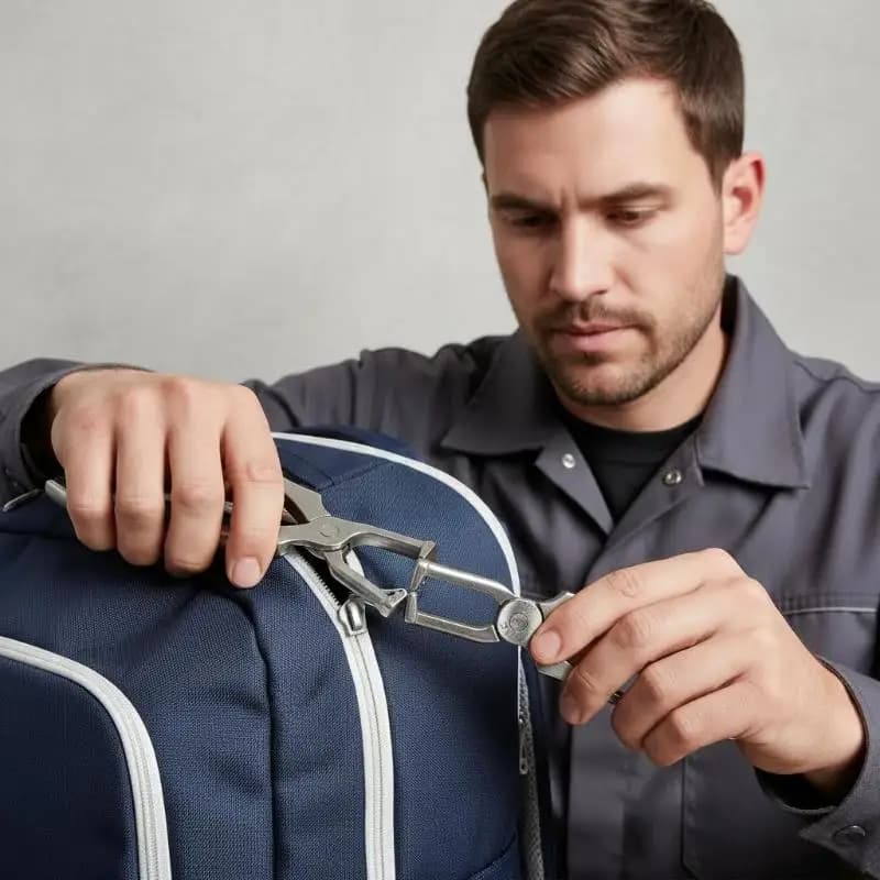 1 Pezzo Pinza per Cerniere in Acciaio Inossidabile per Installazione Cerniere, Riparazione Abiti e Scarpe, Kit Fai-da-te, Accessori per Cucito e Sostituzione