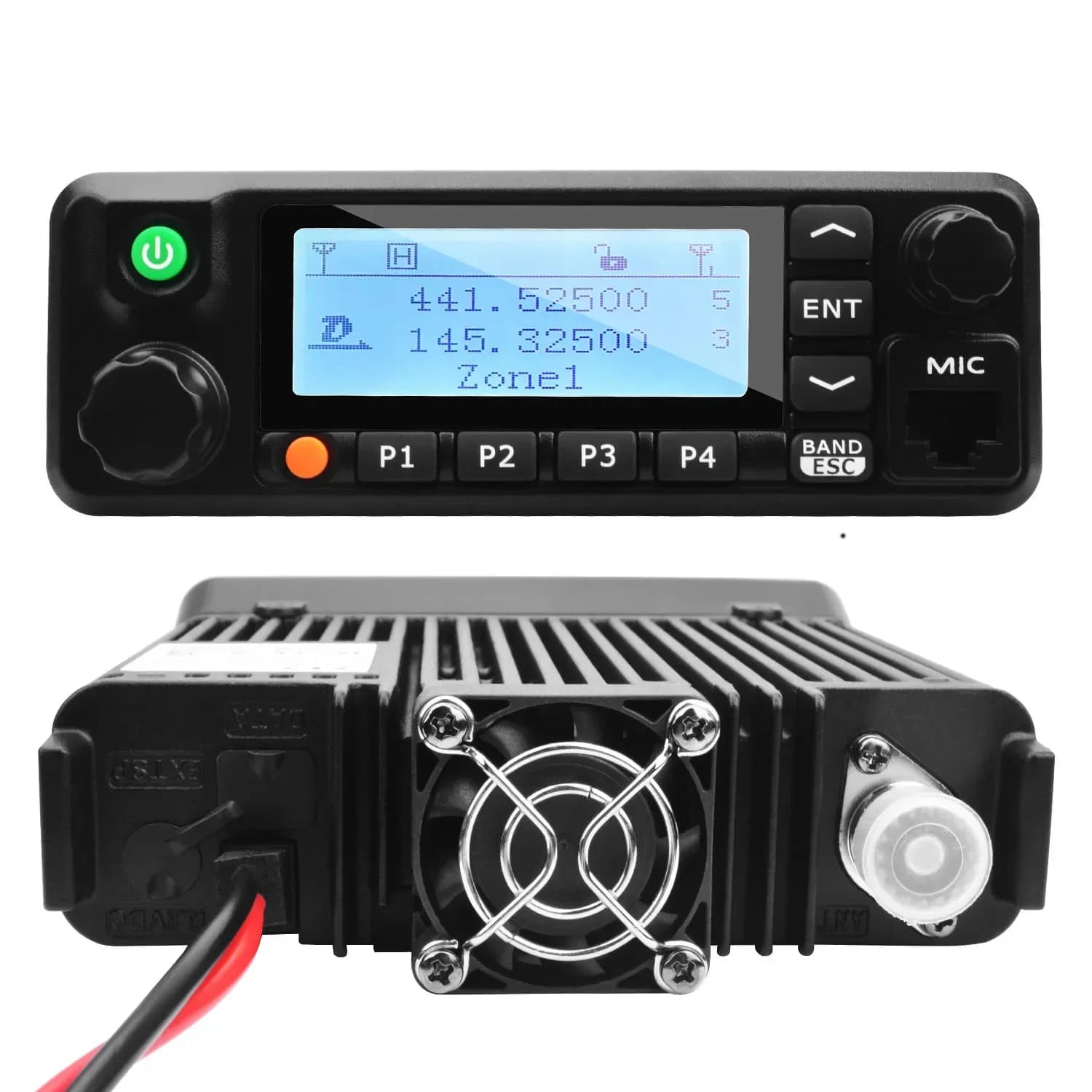 Vendite calde TYT MD-9600 DMR Radio mobile GPS Dual Band VHF UHF 50W Registra veicolo Comunicazione a lungo raggio Walkie Talkie