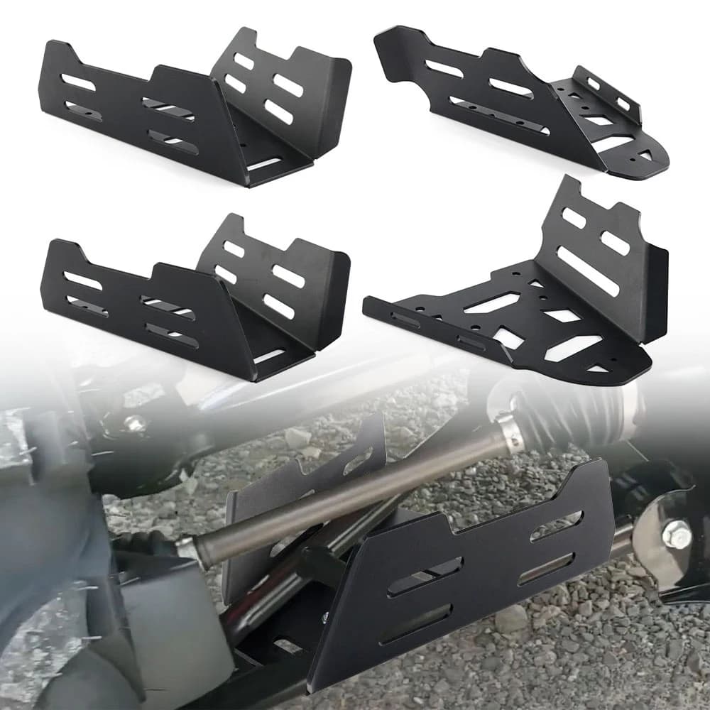 Protezioni Anteriori e Posteriori in Alluminio da 4.0mm per Moto, Protezione Antispruzzo Nera per PIONEER 700 700-4 2017 2018 2019 2020 Per HONDA
