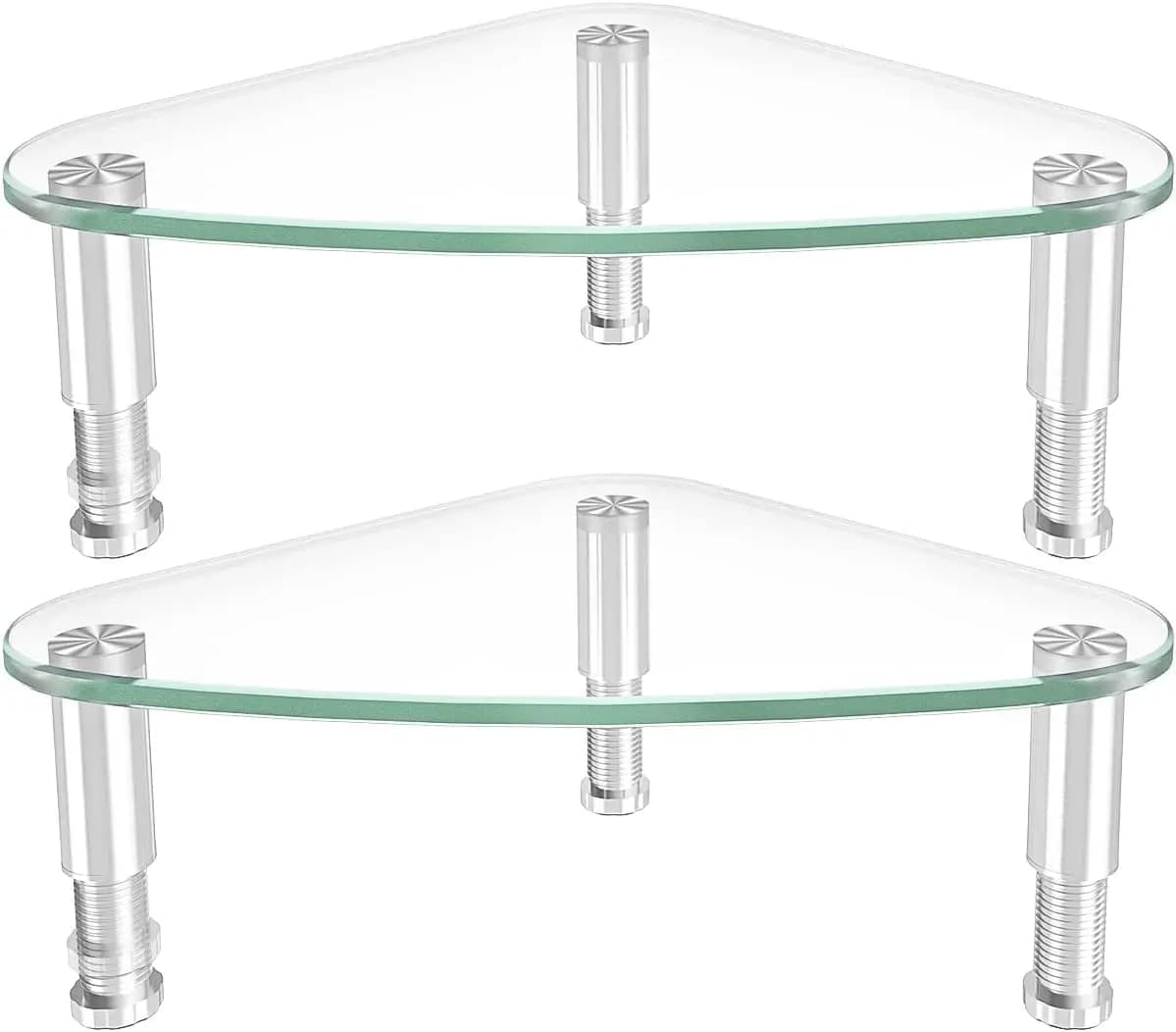Pack of 2 Supports for Computer Monitor | Universal Corner Stand for HD01T-203 monitor and laptop