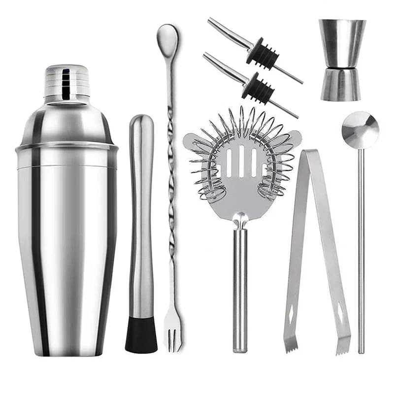6/9 pezzi in acciaio inossidabile cocktail shaker strumenti da barista kit da barista Martini Sharker set di miscelatori per bevande con custodia