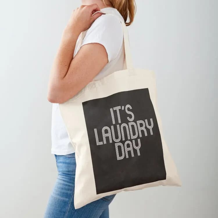 Borsa tote divertente per il giorno della lavanderia, umorismo sarcastico, sarcasmo, borsa tote, borse per caramelle, borsa tote da donna
