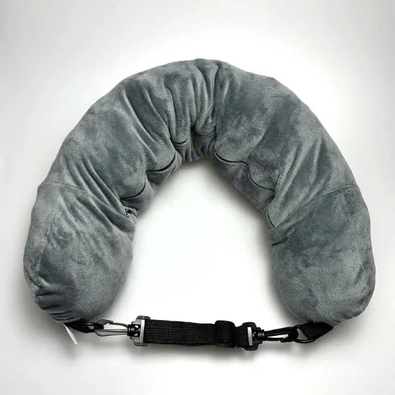 Deluxe Travel Pillow with Ergonomic Neck Support and Storage Pouch for Traveler Comfort