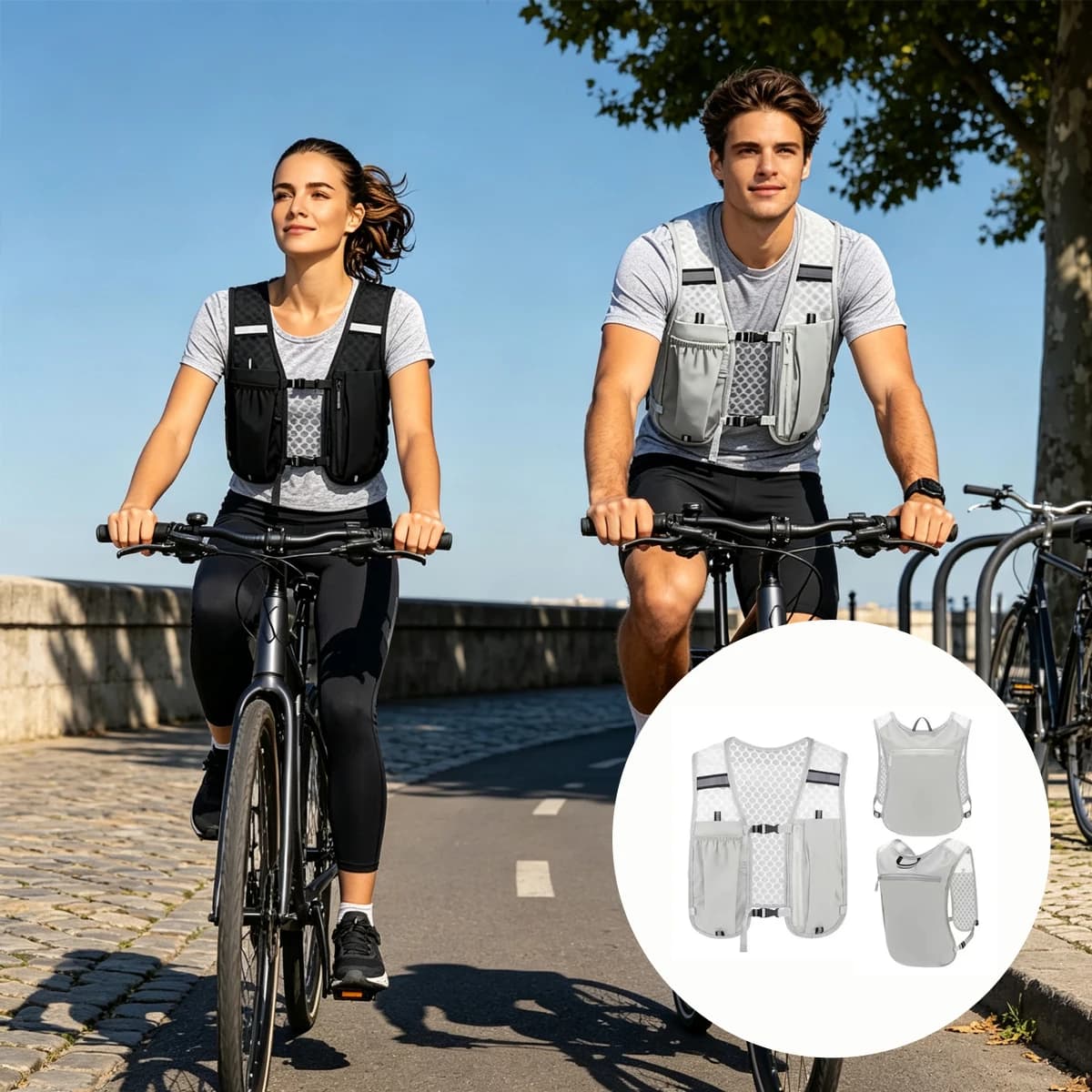 Running Water Bottle Storage Vest Reflective Bag Ultralight Vests Best Sports Men's Ultra-lightweight Backpack