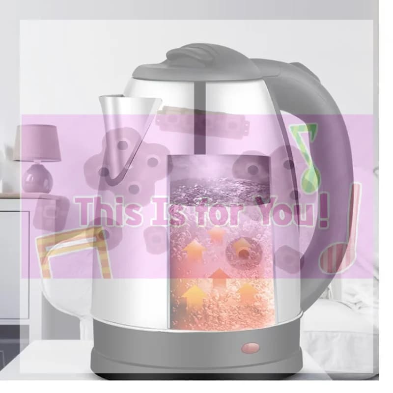 【MA】Travel Electric Kettle 2L Stainless Steel Portable Water Boiler For Tea Coffee Home Hotel Trip Use