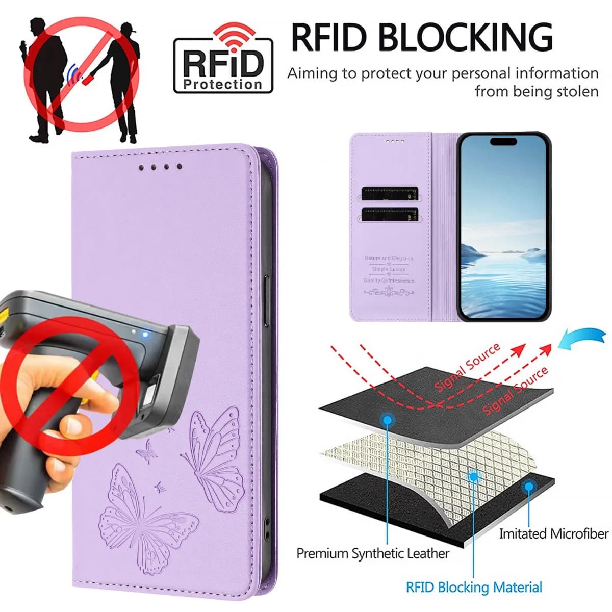 Magnetic Wallet Flip Leather Case For Xiaomi Poco F8 Pro F8 Ultra F7 F6 Pro F7 Ultra F3 Butterfly Pattern Phone Back Cover Funda