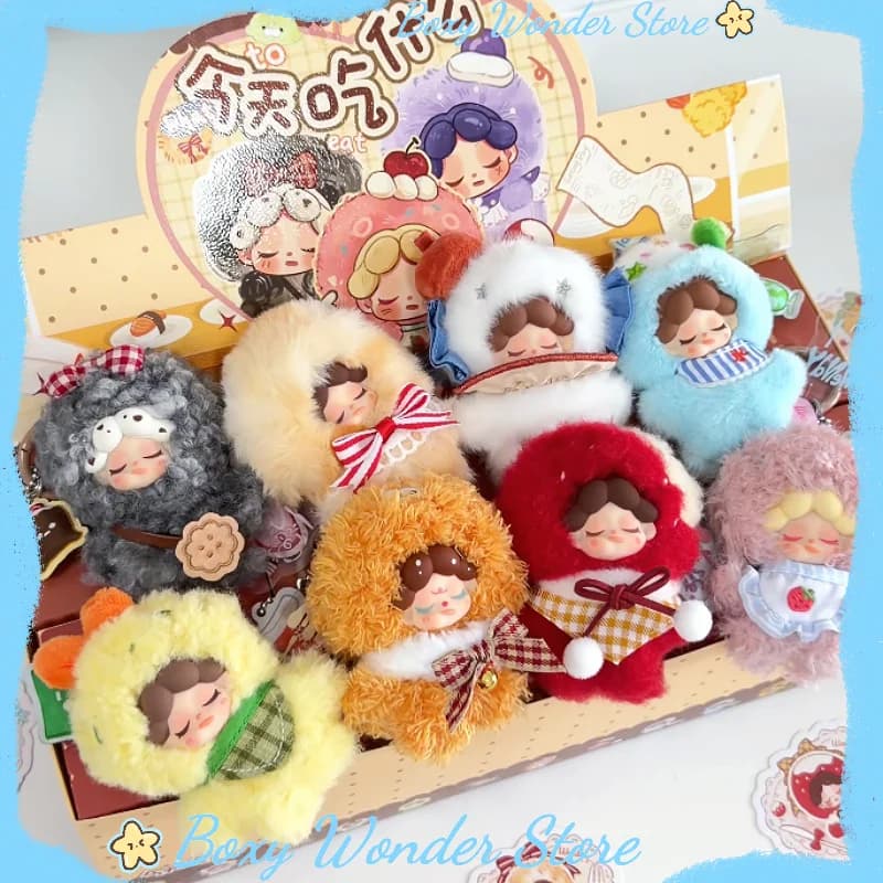 Nuovo Originale Wendy What To Eat Today Mini Peluche Blind Box, Simpatico Ciondolo per Borsa, Figurina Trendy da Collezione, Portachiavi, Regali per Ragazze