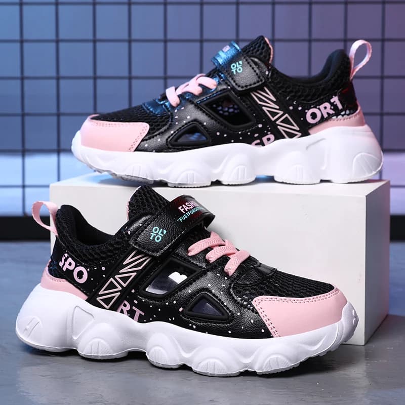 Summer Excavated Kids Sport Shoes Original Outdoor Casual Shoes Breathable Practical Running Shoes For Hot Sale Training