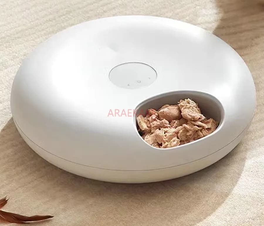 Distributore automatico di cibo umido, cibo in scatola liofilizzato, snack per gatti, cibo per gatti, per animali domestici cani e gatti, alimentazione temporizzata e distribuzione del cibo