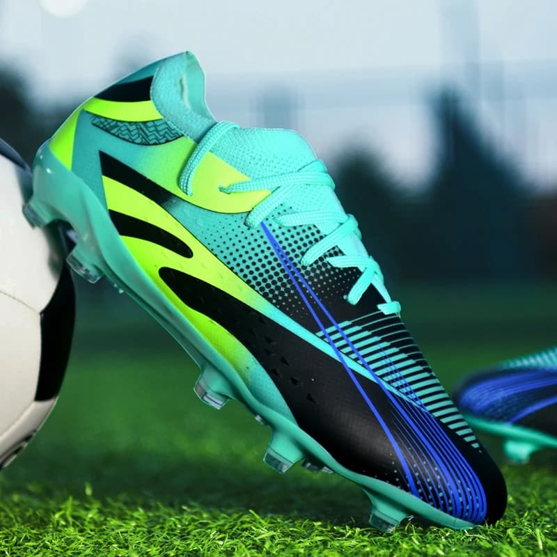 Men's and women's football shoes, TF/AG outdoor shoes, breathable football shoes, lightweight and non-slip futsal training shoes