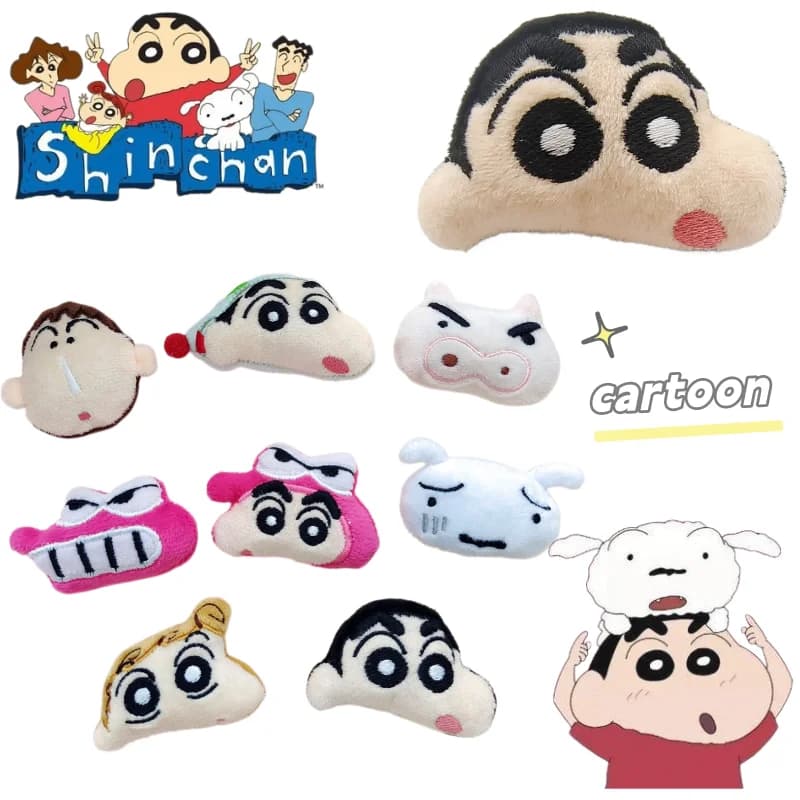 Spilla Crayon Shin-chan Pochi Pochi, accessorio per capelli fai da te, regalo per studenti, con design a cartone animato, carino, alla moda e di grande valore estetico