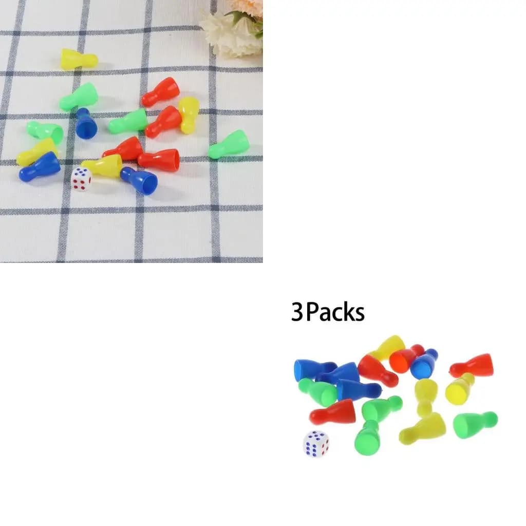 Q39E Board Game Chess Pieces Checkers Accessories for Halma Chess Checkers Chess Game Chessman Small Checkers Chess Pawn Set